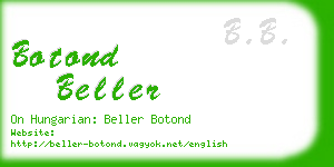 botond beller business card